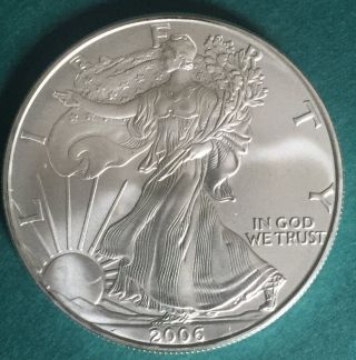 2006 1 Oz Silver American Eagle (brilliant Uncirculated) photo