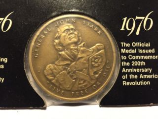 Coin Official American Revolution Bicentennial Medal 1776 - 1976 Gen John Stark photo