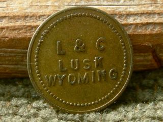 Old Lusk Wyoming Wy (niobrara Co) Lohr & Christian Conf Pool Billiard Hall Token photo