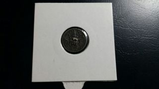 1896 India Two Annas Silver Coin photo