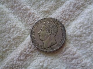 1841 Germany Saxe - Weimar - Eisenach Ein Thaler Silver Coin Scarce photo