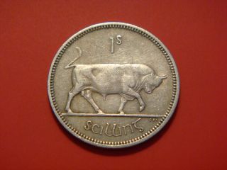 Ireland Republic Shilling,  1963,  Bull Animal Coin photo