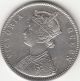 1862 British India Queen Victoria With 4 Dots One Rupee Silver Coin.  Cleaned India photo 1