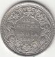 1862 British India Queen Victoria With 6 Dots One Rupee Silver Coin.  Cleaned British photo 1