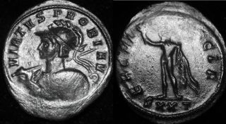 Mrtwn Probus Antoninianus Erculi Pacif - Odd Mis - Spelling Variant From Ticinum photo