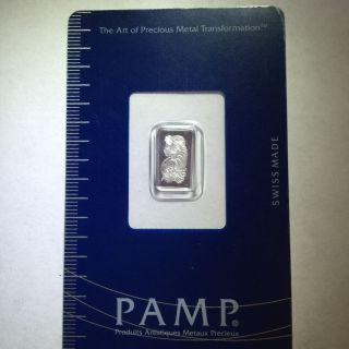 Pamp Suisse 1 Gram Platinum Fine 999,  5 photo