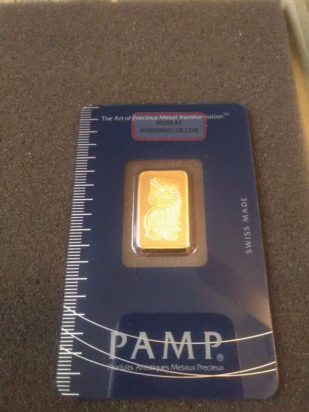 5 Gram Pamp Suisse Gold Bar.  9999 Fine (in Assay) X5 Bars & Rounds photo