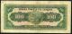 Greece 100 Drachmai 14/6/1927 (1929) P - 98 Fysikas 99c F Circulated Banknote Europe photo 1
