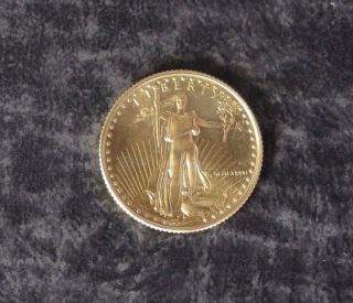 1986 - 1/4 Ounce Gold Eagle $10 Coin - 0.  25 Troy Oz Agw - photo