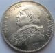 Extraordinary Starting 1$: Pope Pius Ix 20 Lire 1870 Silver Wonderful Coins: Medieval photo 1