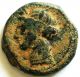 Rare Zeugitana Carthage Punic Bronze Ae22 Tanit Horse ' S Head - 300 - 264 Bc Coins: Ancient photo 2