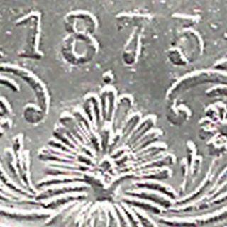 British India - 1875 - 0/1 Dot - Victoria Empress - One Rupee - Rarest Silver Co photo