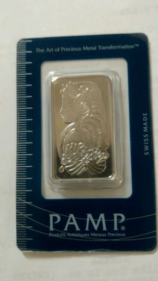 Pamp Suisse One Ounce 1 Oz Palladium Bar In Assay photo