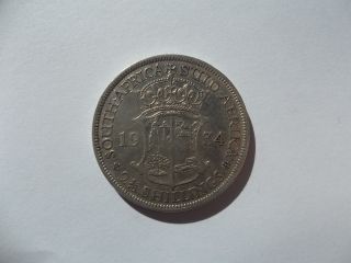 South Africa 2½ Shillings 1934 George V Km 19.  3 photo