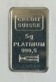 Platinum Bar - 5 Gram - Credit Suisse Platinum photo 1