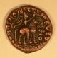 1st Century Kushan Dynasty Bronze Coin Of Vima Takto The Great King 80 - 105 A.  D. Coins: Ancient photo 1