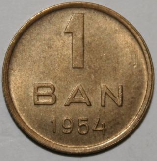 Romania - 1 Ban 1954.  Unc. photo