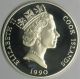 Cook Islands 1990 Silver Proof $50.  00 