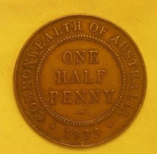 Australia 1/2 Penny,  1933 photo