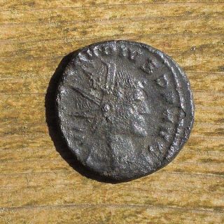 Claudius Ii Gothicus Antoninianus Mars Advancing Ancient Roman Bronze Coin photo