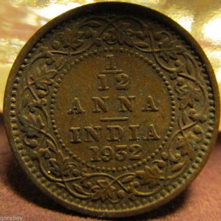 1932 1/12 Anna British India Exclnt Cond.  Won ' T Last Long At This Price photo