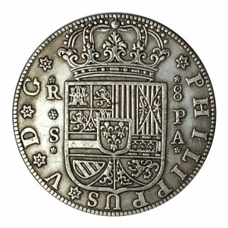 1731 Spain 8 Reales Coin photo