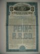 1945 Pennsylvania Railroad Company Bond Stock Certificate Pa Transportation photo 1