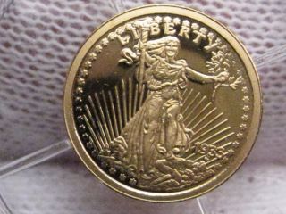 2003 American 14k (. 585).  5 Gram Solid Gold Coin: Liberty - Double Eagle photo
