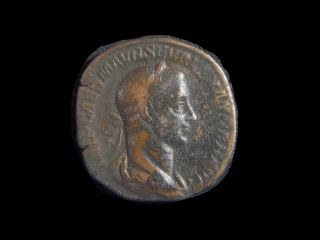 Sestertius Of Roman Emperor Severus Alexander 222 - 231 Ad Cc6129 photo