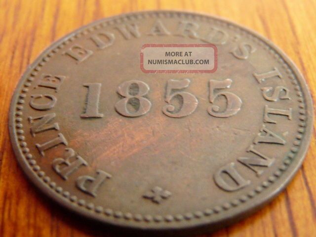 1855 Pei Self Govt.  Trade 1/2 Penny Token Pe - 7a1 Vf - 30 -.  99 St.  - No Res Coins: Canada photo