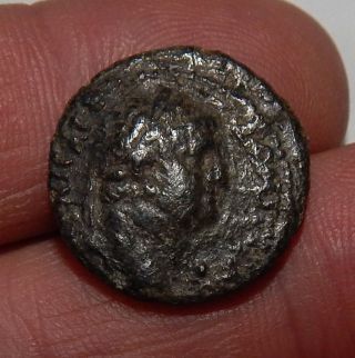 Judaea,  Herodians.  Agrippa Ii,  With Domitian.  83 - 84 Ce Nike.  Æ 20mm.  Coin photo