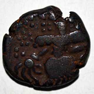 Independent Kingdom Kashmir Dida Rani Copper Coin Very Rare - 6.  00 Gm photo