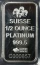 Pamp Suisse 1/2 Oz Platinum Fortuna Bar In Assay Card Platinum photo 3