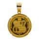 King Kamehameha 24k Gold Coin Mounted In 14k Bezel Gold photo 1