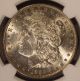 1885 Morgan Silver Dollar Ngc Ms 61,  Rainbow Toning Rev U.  S Dollars photo 2