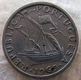 1969 Portugal 2.  50 Escudo World Coin photo
