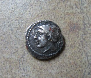 Magna Grecia Neapolis Campania Ar Obol C.  320 - 300 Bc - Scarce Coin photo