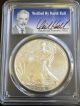 2016 $1 Silver Eagle Ms70 Signed & Verified By Pcgs Founder David Hall Silver photo 2