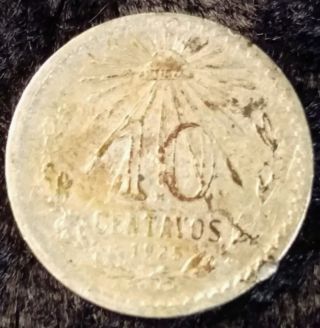 Mexico 10 Centavos,  1925 Silver photo