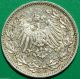 German Empire Silver Coin 1/2 Mar.  900 Fein Silver 1915 E Germany photo 1