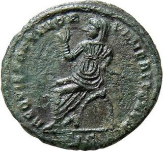 Divus Constantius I Ae15 Authentic Ancient Roman Coin photo
