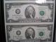 2003 Uncut Sheet Of Four $2 Us Frn Bills - World Reserve Monetary Exchange.  26 Small Size Notes photo 3