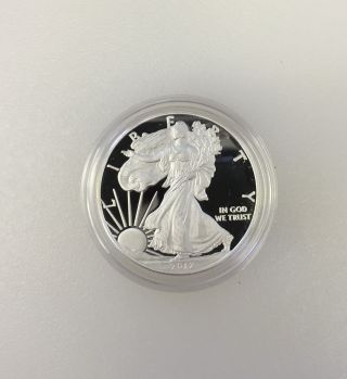 2012 - W 1 Oz Proof Silver American Eagle Dcam W/ And photo