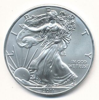 2011 American Silver Eagle 1 Oz Fine Silver Opens At.  99c photo