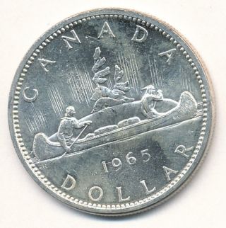 Canada Silver Dollar 1965 - photo