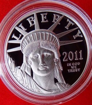 2011 American Eagle 1oz.  Platinum $100.  00 Proof Coin photo