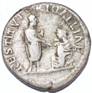 Authentic Hadrian (ad 117 - 138),  Ar Silver Denarius,  Rome - Rare Reverse - C112 photo