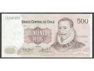 Chile - Note - 500 Pesos - 1990 -  