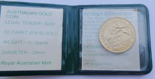 1982 Commonwealth Games Gold $200 Coin photo