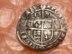 Elizabeth I 1571 Tudor Hammered Silver Threepence Castle Mark Great Detail Coins: Medieval photo 2